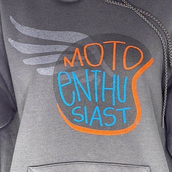 Revzilla MOTO Enthusiast Grey Hoodie - Picture 2 of 4